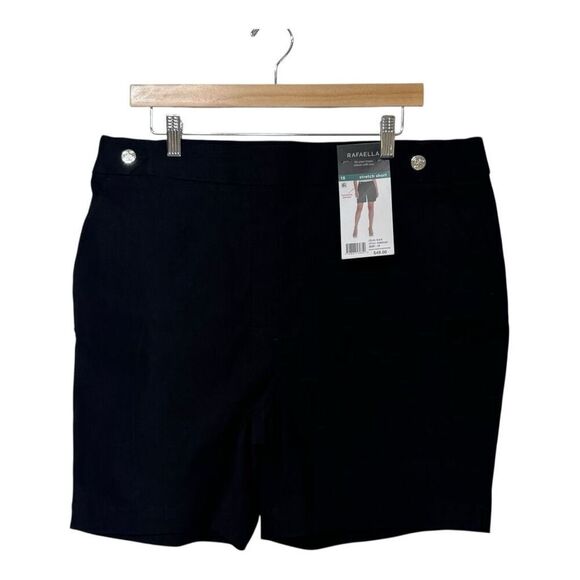 Rafaella bundle 2 shorts black and blue stretch shorts Bermuda size 18 NWT - Picture 1 of 10
